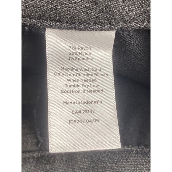 Talbots Women's Dark Gray High-Waist Jegging Ankle Pants Office Workwear Size 10 - Picture 9 of 9